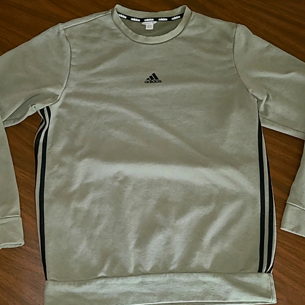 ADIDAS Olive Green Crewneck